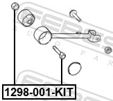 1298-001-kit болт крепления подвески ремкомплект FEBEST 1298-001-KIT