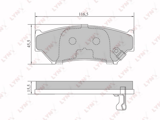Тормозные колодки LYNXAUTO BD-7305