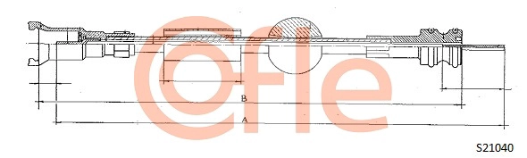 Трос спидометра COFLE S21040