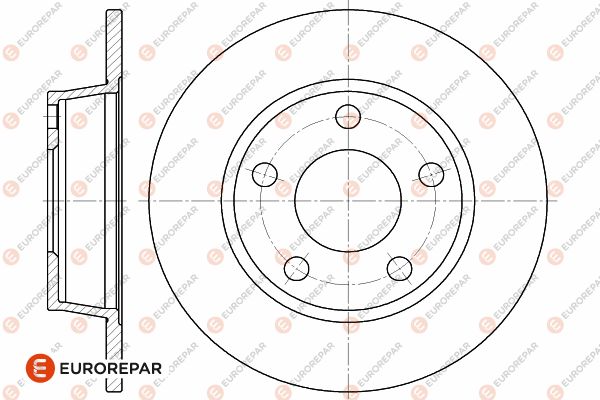Диск тормозной audi a6 (4b2 c5) 1.8 t quattro 1997 EUROREPAR 1642776180