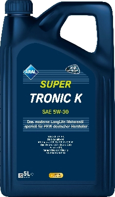 Supertronic k 5w-30 vw 504.00/507.00 acea c3 api sn 5 л масло моторное ARAL 15F477