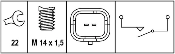 Выключатель HELLA/BEHR/PAGID 6ZF008621-331