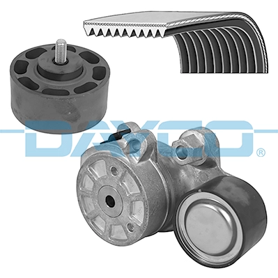 Kpv150hd multi-v-belt set with tensioner fits rvi c d volvo fe ii fl iii d5k210-dti8-122hs 05.12- DAYCO KPV150HD
