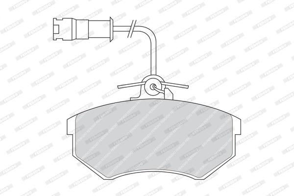 Fdb343 134 02571356x колодки дисковые п. FERODO FDB343