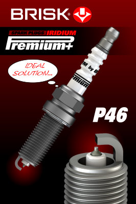 Свеча зажигания p46 iridium premium+