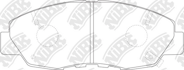Тормозные колодки NIBK PN8484