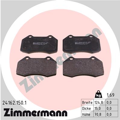 Тормозные колодки ZIMMERMANN 24162.150.1
