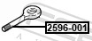 2596-001 крюк буксирный FEBEST 2596-001