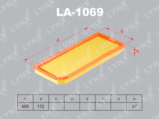 Воздушный фильтр LYNXAUTO LA-1069