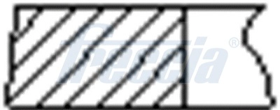 Кольца двс поршневые (к-т на 1 поршень) FRECCIA FR10-200400