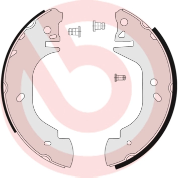 Тормозные колодки задние (барабанные) BREMBO S24523
