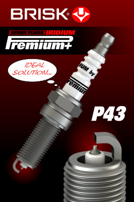 Свеча зажигания p43 iridium premium +