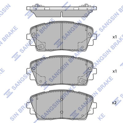 Sp1405a колодки дисковые передние HI-Q SP1405A