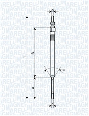 Свеча накала MAGNETI MARELLI 062900060304
