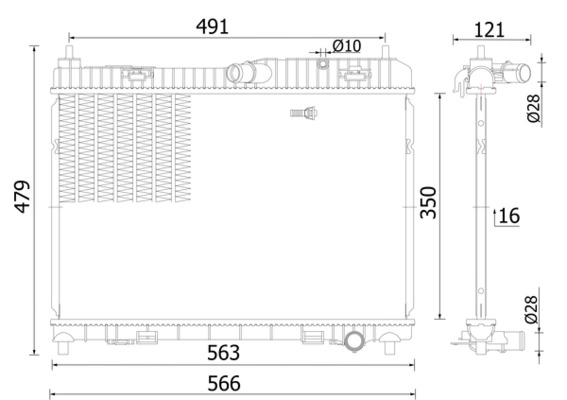 Радиатор MAHLE/KNECHT CR2427000S