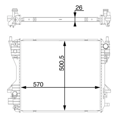 Радиатор MAHLE/KNECHT CR1363000S