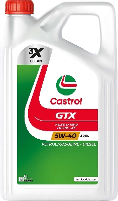 Gtx 5w-40 a3/b4 5 л vw 502.00/505.00 масло моторное CASTROL 15F687