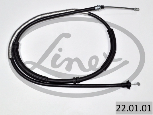 Трос стояночного тормоза прав lancia delta 1.4 1.6 1.9 2008- 1760/1567мм LINEX 22.01.01