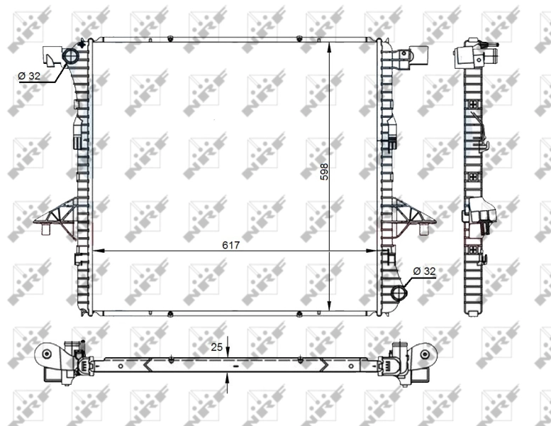 Радиатор охлаждения NRF 59145A