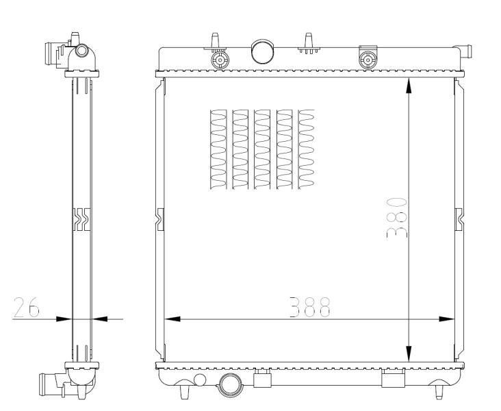 Радиатор охлаждения NRF 550016