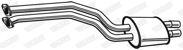 Глушитель выпускной системы WALKER PRODUCTS 23306