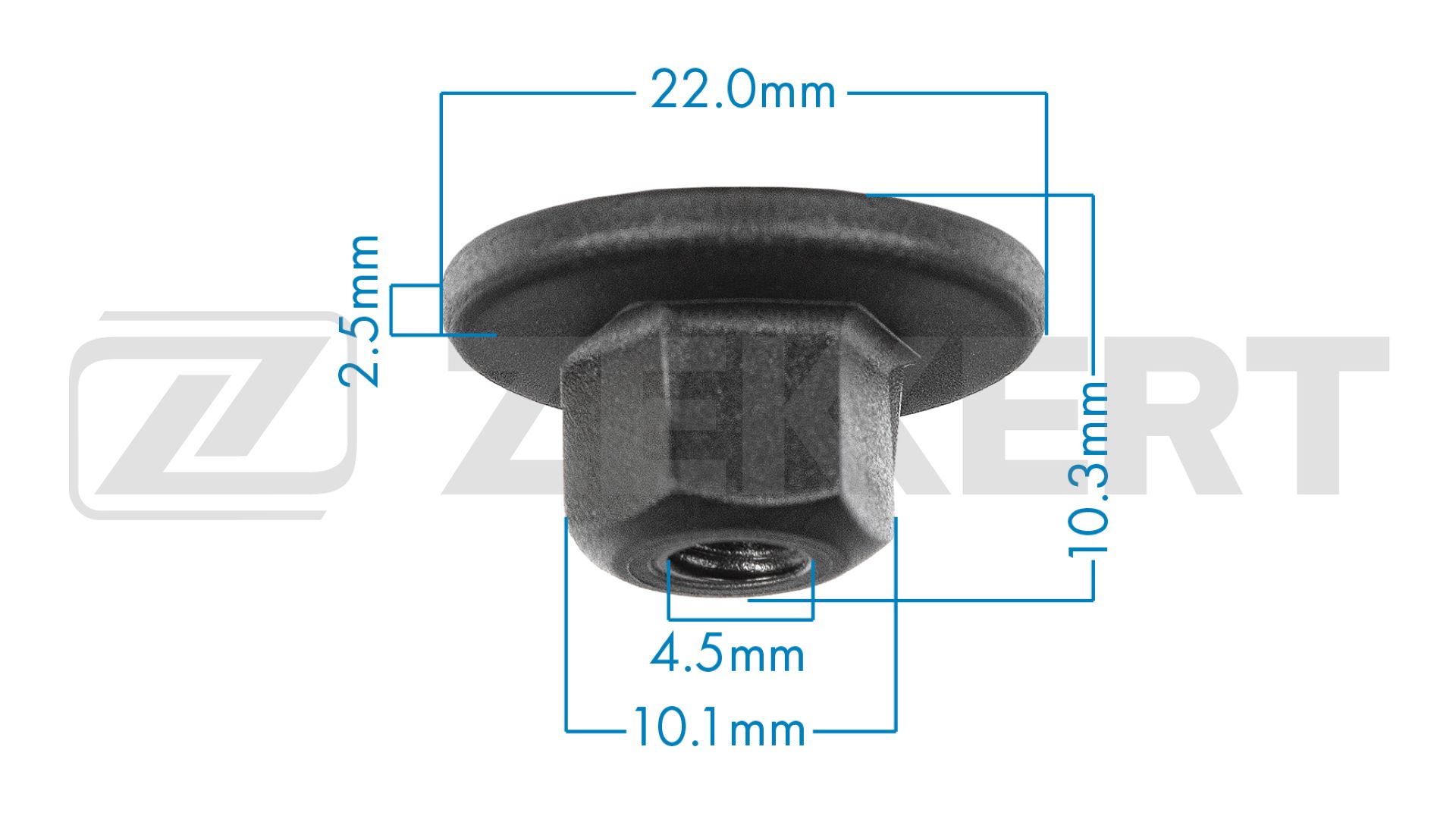 Be3521 клипса крепёжная bmw (миним. кол-во заказа 10 шт) ZEKKERT BE3521