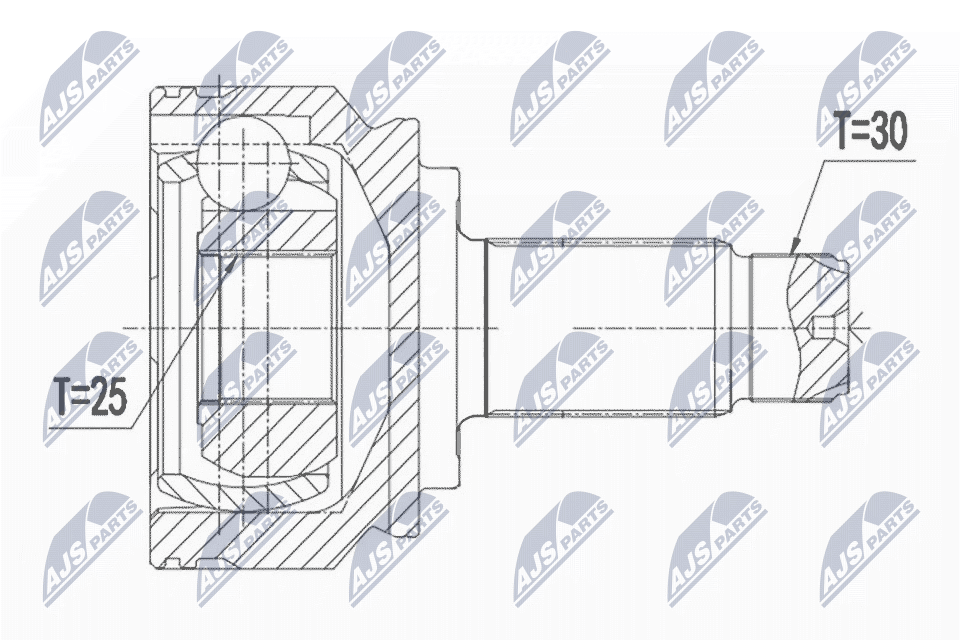 Шрус bmw 1 (e88e81e82e87) 06-13 bmw 3 (e90e91e92e93) 04-12 /задл/п/ NTY NPZ-BM-026