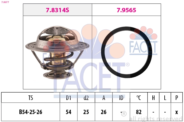 Термостат FACET 7.8677