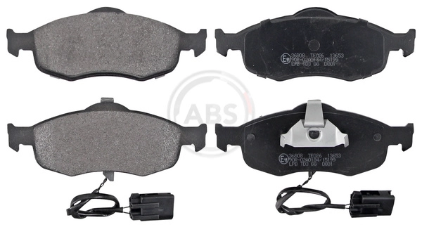 Колодки торм пер ford mondeo 1.6/1.8/2.0 93-/scor A.B.S. 36808