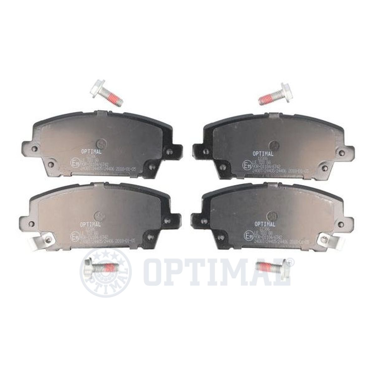 Колодки тормозные дисковые OPTIMAL 12386