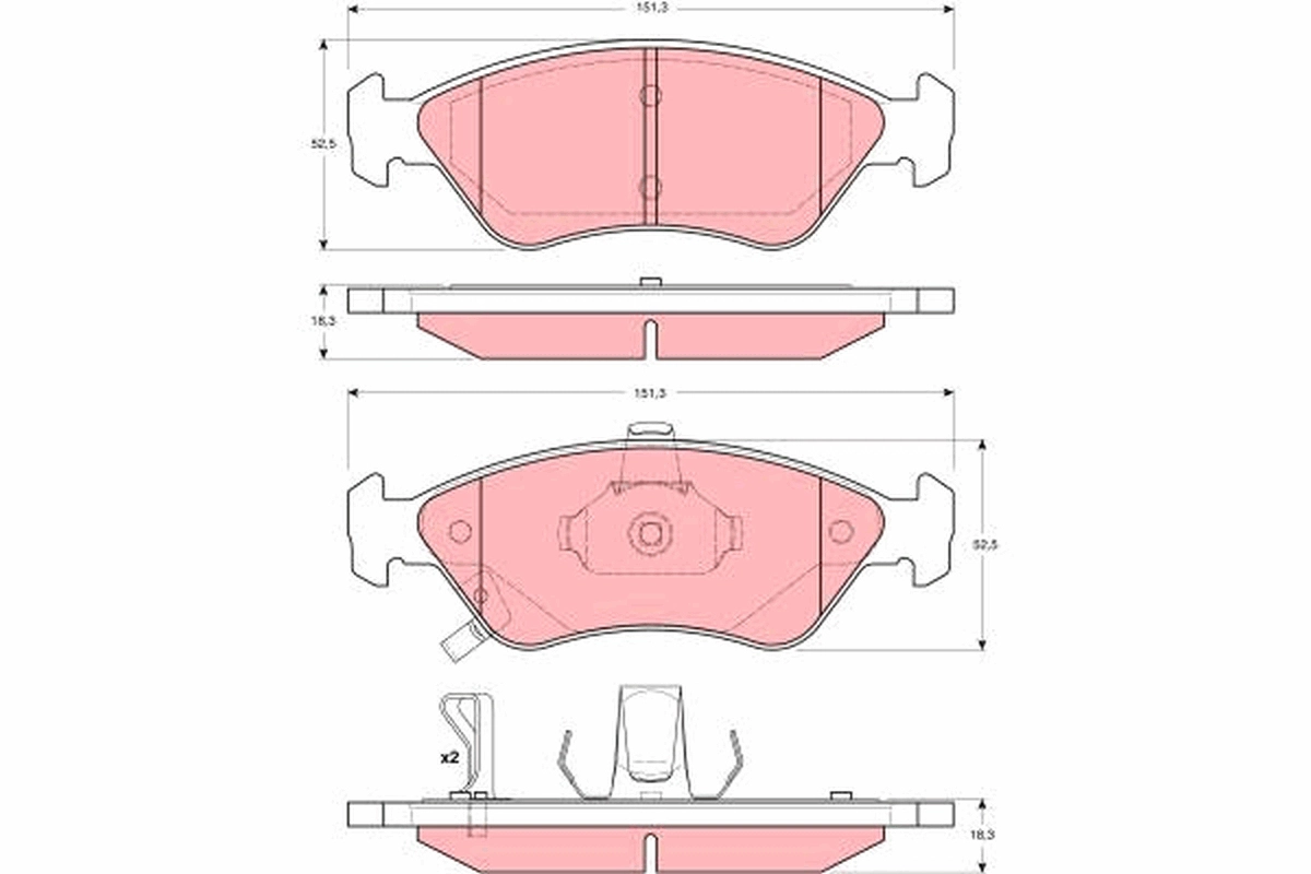 Gdb3173 648 02659 002b-sxfdb1125223502 колодки дисковые п. TRW GDB3173