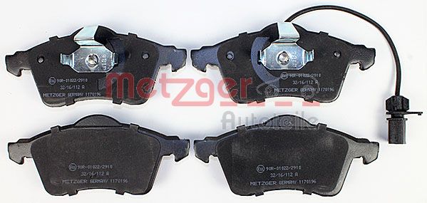 Колодки тормозные дисковые METZGER 1170196