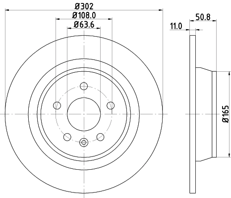 Диск тормозной HELLA/BEHR/PAGID 8DD355118841
