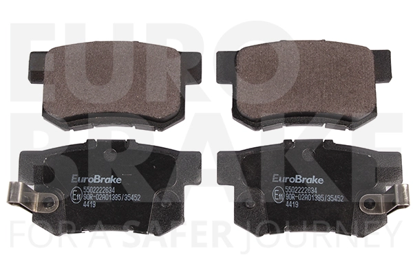 Тормозные колодки дисковые задние EUROBRAKE 5502222634
