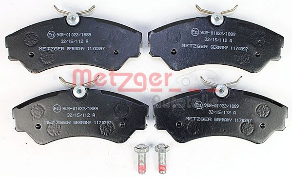 Колодки тормозные дисковые METZGER 1170397