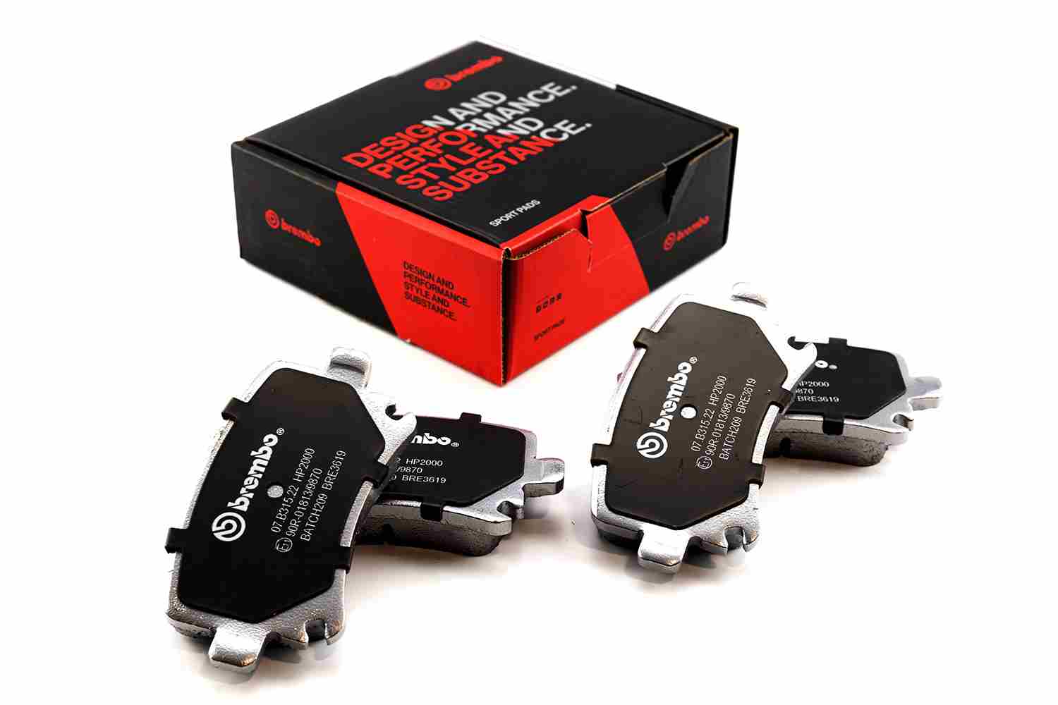 Комплект тормозных колодок дисковый тормоз BREMBO 07B.315.22