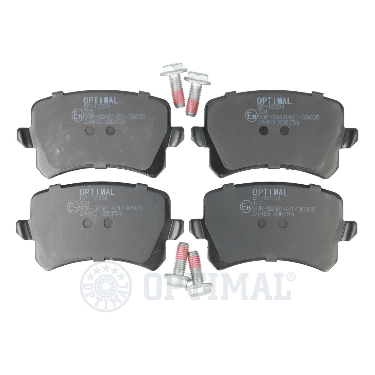 Колодки тормозные дисковые комплект audi a6 (4f2 c6) a6 avant (4f5 c6) q3 (8u)audi (faw) q3 OPTIMAL BP12334