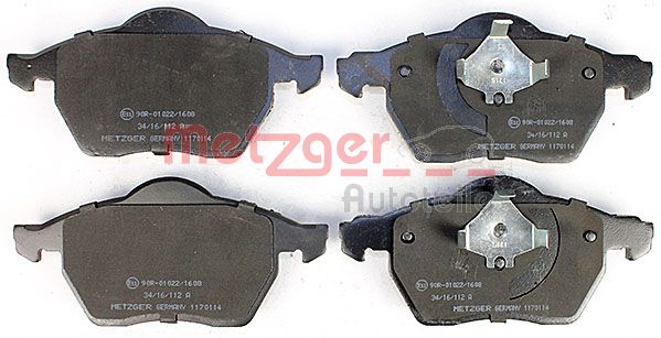 Колодки тормозные дисковые METZGER 1170114