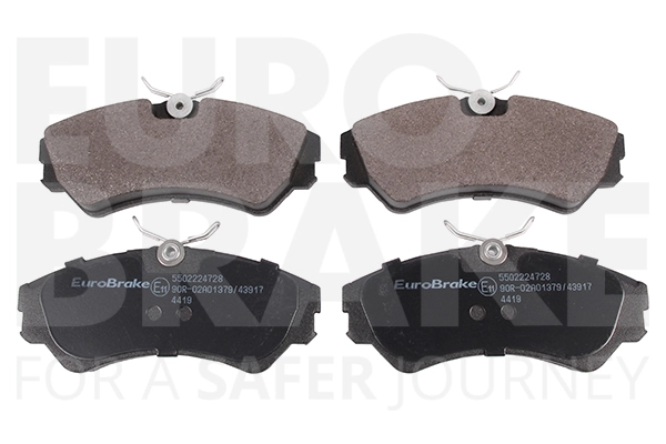 Тормозные колодки дисковые передние EUROBRAKE 5502224728