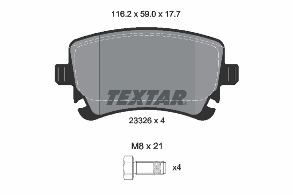 Запчасть TEXTAR 2332608
