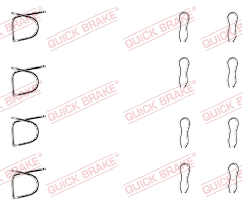Комплектующие колодок дискового тормоза QUICK BRAKE 109-0939