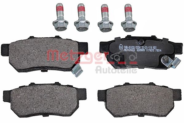 Колодки тормозные дисковые METZGER 1170272