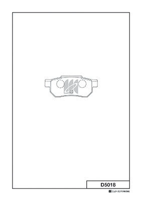 Колодки тормозные дисковые MK KASHIYAMA D5018