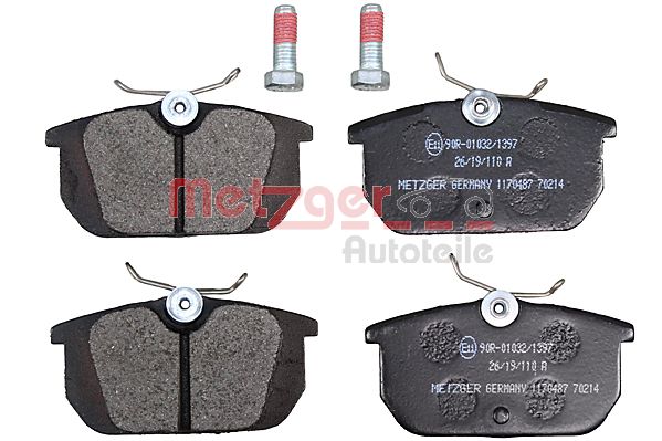 Колодки тормозные дисковые METZGER 1170487