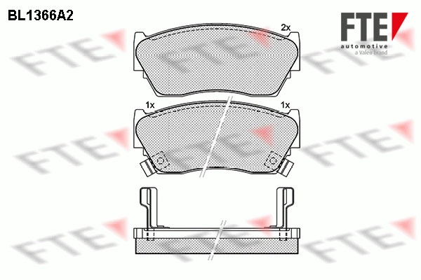 Колодки тормозные дисковые FTE BL1366A2