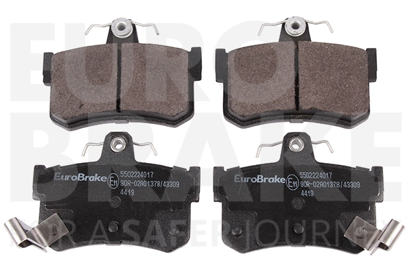 Тормозные колодки дисковые задние EUROBRAKE 5502224017