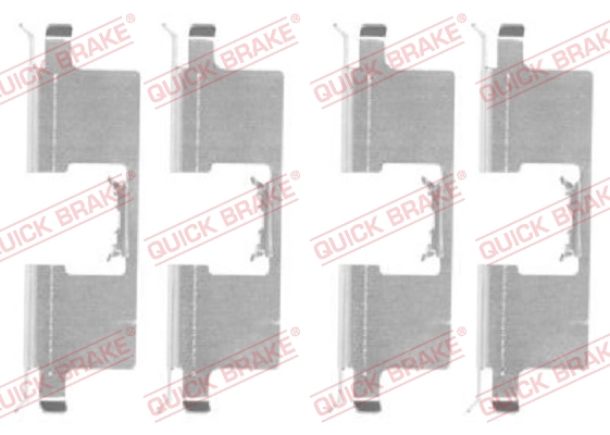 Комплект монтажный тормозных колодок QUICK BRAKE 109-1745