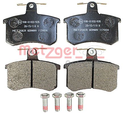 Колодки тормозные дисковые METZGER 1170030