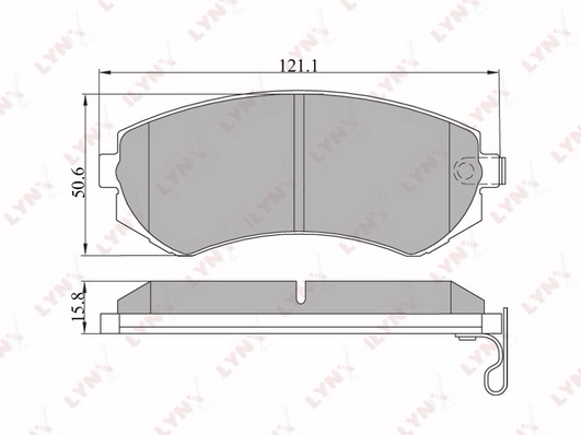 Колодки тормозные LYNXAUTO BD5710