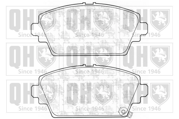 Колодки тормозные дисковые QUINTON HAZELL BP1092
